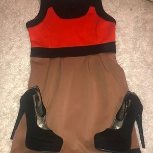BCBGMaxAzria Colorblock Dress